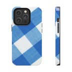 Classic Blue Gingham Phone Case (Apple & Android)
