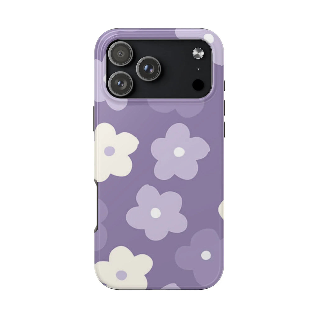 Pastel Purple Flowers Phone Case (Apple & Android) - Pink Sweetheart