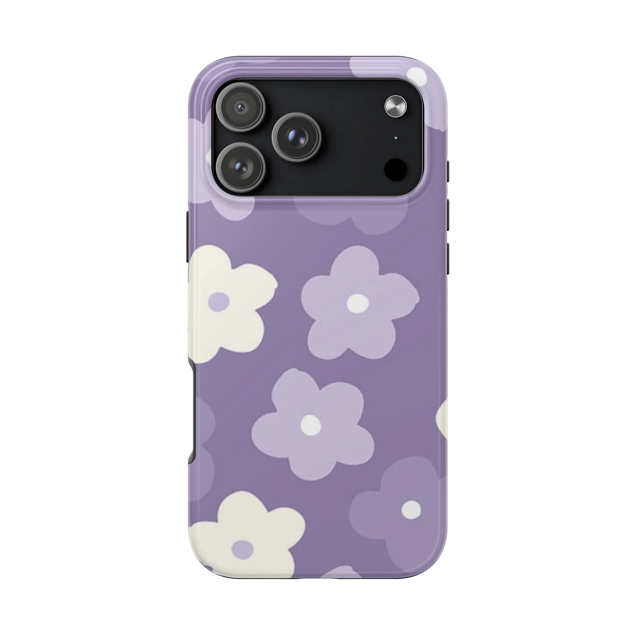 Pastel Purple Flowers Phone Case (Apple & Android) - Pink Sweetheart