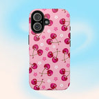 Pink Cherry Sparkle Pattern Tough Phone Case (Apple & Android) - Pink Sweetheart