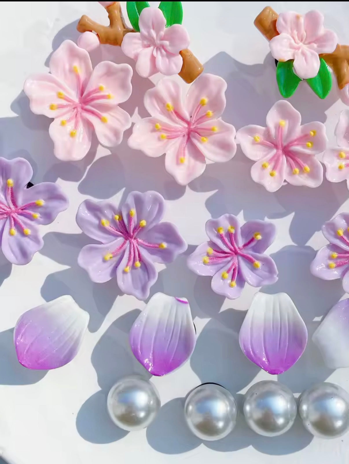 Pink Amethyst Dream Clog Charms Set