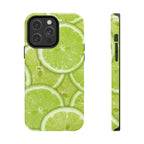 Green Citrus Lime Phone Case (Apple & Android) - Pink Sweetheart