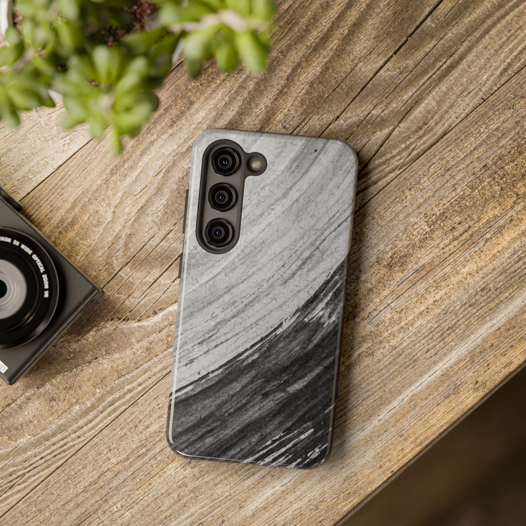 Black & Gray Phone Case (Apple & Android)