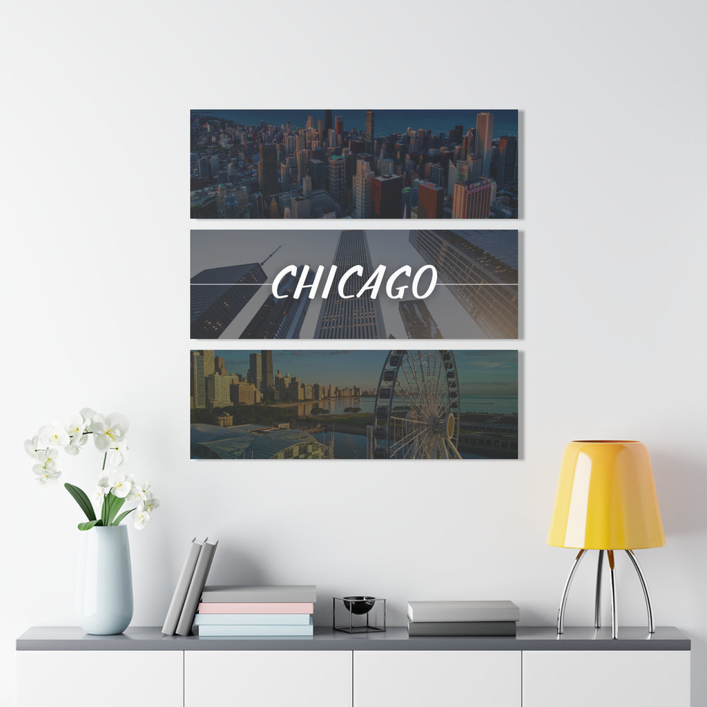 Chicago Skyline Acrylic Prints (Triptych)