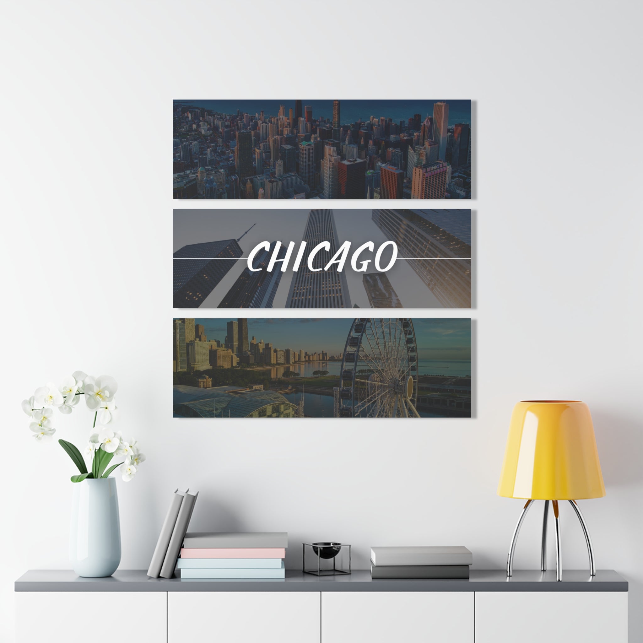 Chicago Skyline Acrylic Prints (Triptych)