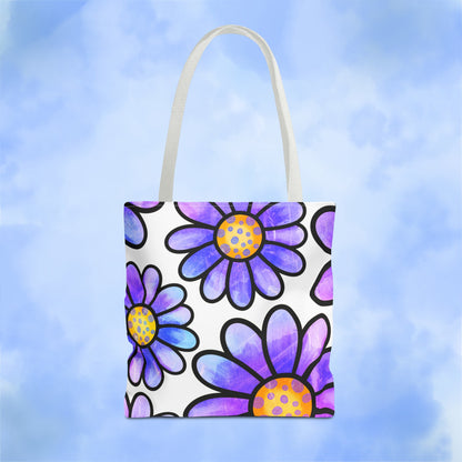 Purple Florals Tote Bag