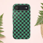 Checkered Kimono Tough Phone Case (Apple & Android) - Pink Sweetheart