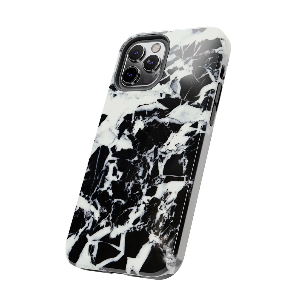 Black & White Shattered Phone Case (Apple & Android) - Pink Sweetheart