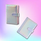 Platinum Frost Shimmer Holographic A6 Budget Binder