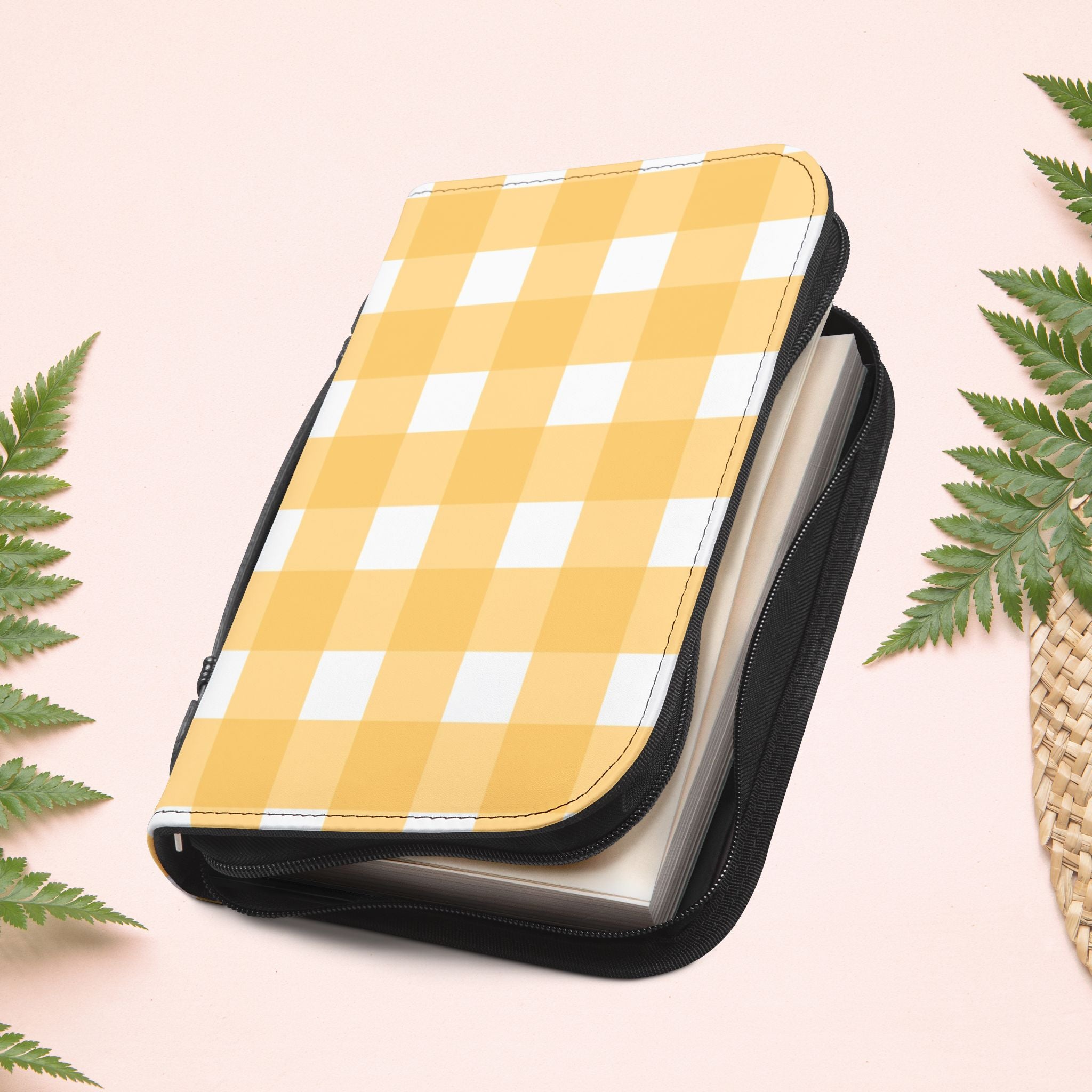 Yellow Sunshine Gingham Book Cover