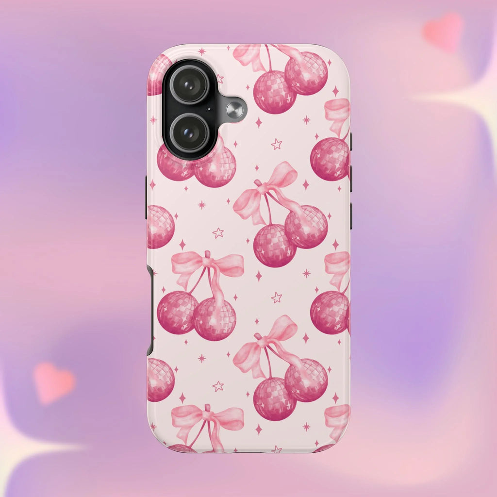 Disco Cherries Phone Case (Apple & Android) - Pink Sweetheart