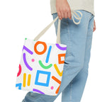 Colorful Doodle Shapes Tote Bag