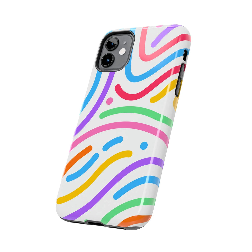 Rainbow Swirls Phone Case (Apple & Android) - Pink Sweetheart