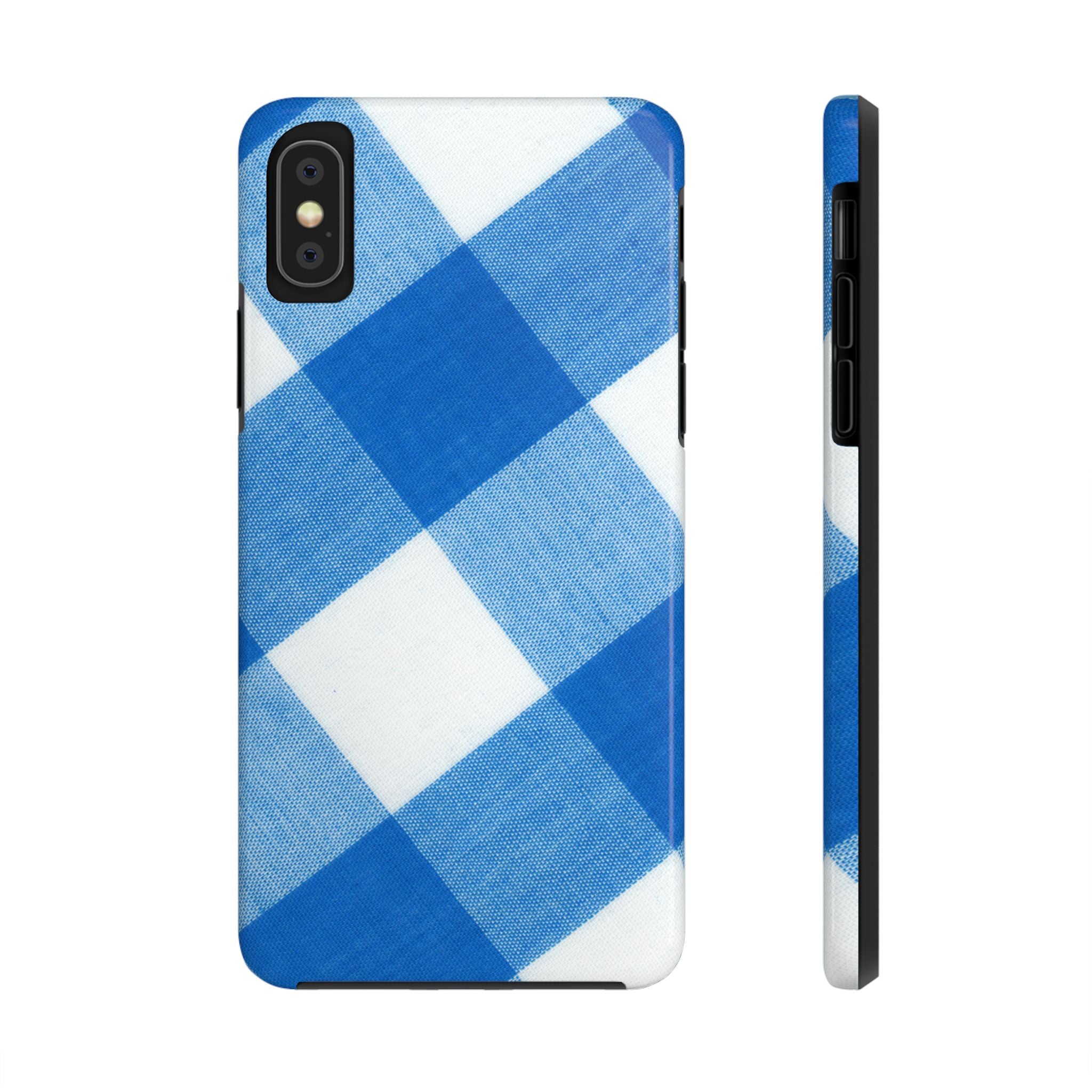Classic Blue Gingham Phone Case (Apple & Android)