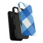 Classic Blue Gingham Phone Case (Apple & Android)