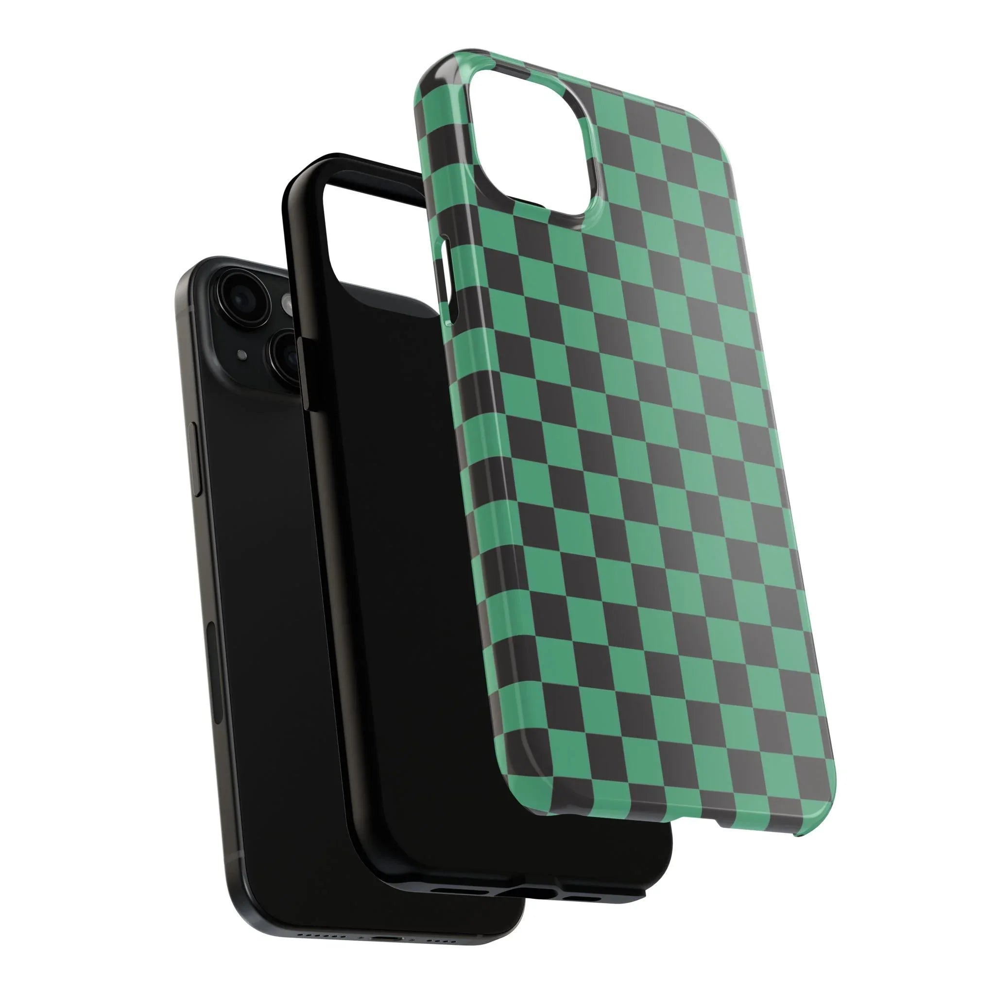 Checkered Kimono Tough Phone Case (Apple & Android) - Pink Sweetheart