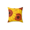 Sunflower Dream Square Pillow - Pink Sweetheart