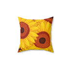 Sunflower Dream Square Pillow