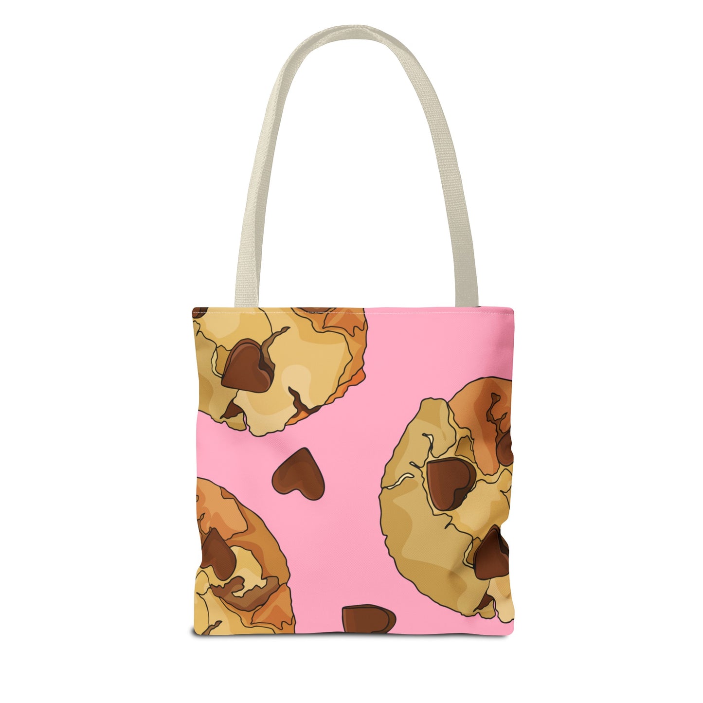 Chocolate Chip Heart Cookies Tote Bag