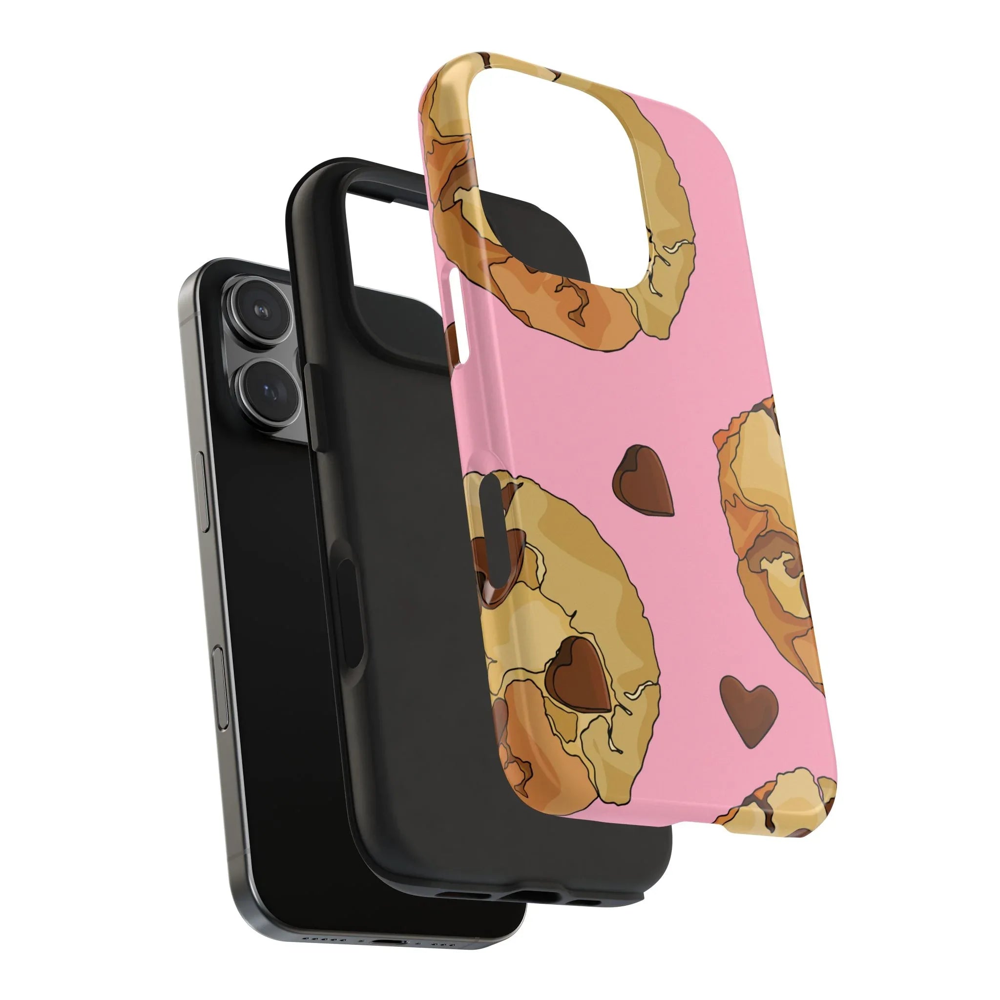 Chocolate Chip Cookies Phone Case (Apple & Android) - Pink Sweetheart