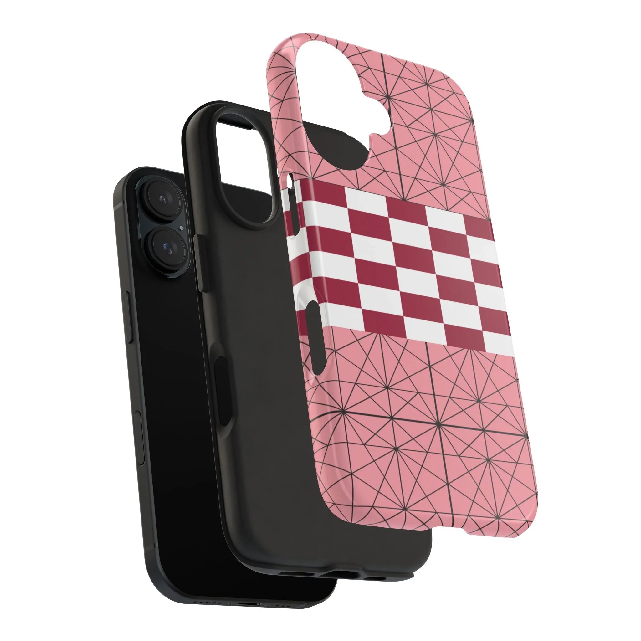 Geometric Kimono Tough Phone Case (Apple & Android) - Pink Sweetheart