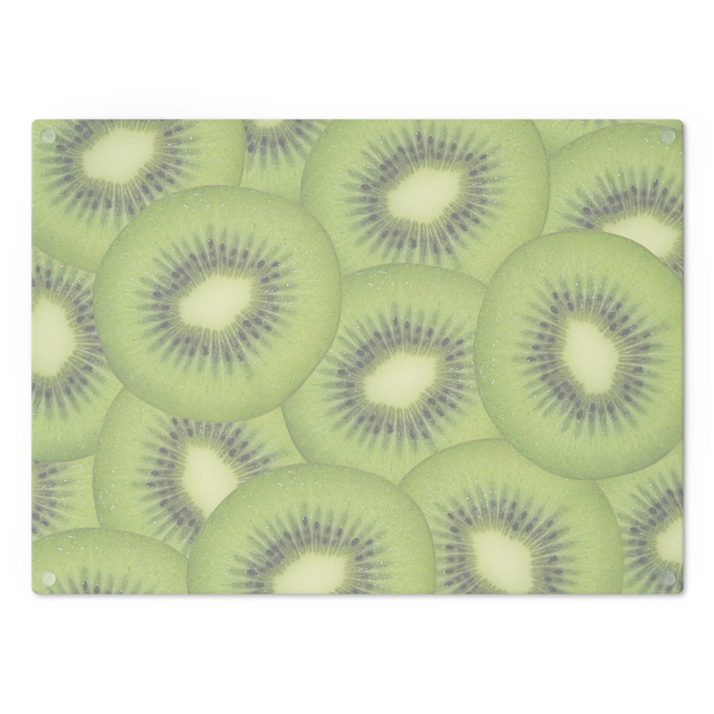 Green Kiwi Glass Cutting Board