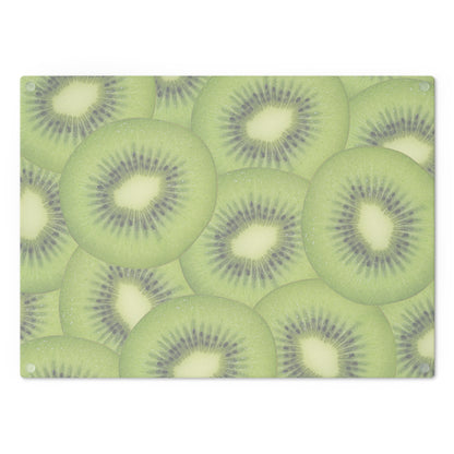 Green Kiwi Glass Cutting Board