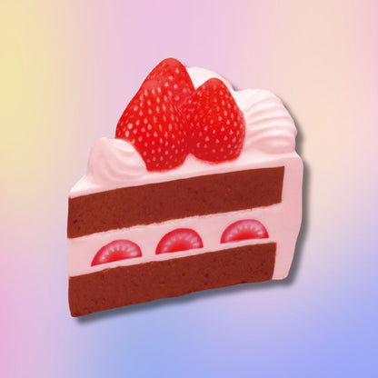 Premium Chocolate Strawberry Shortcake Cake Scented Squishy