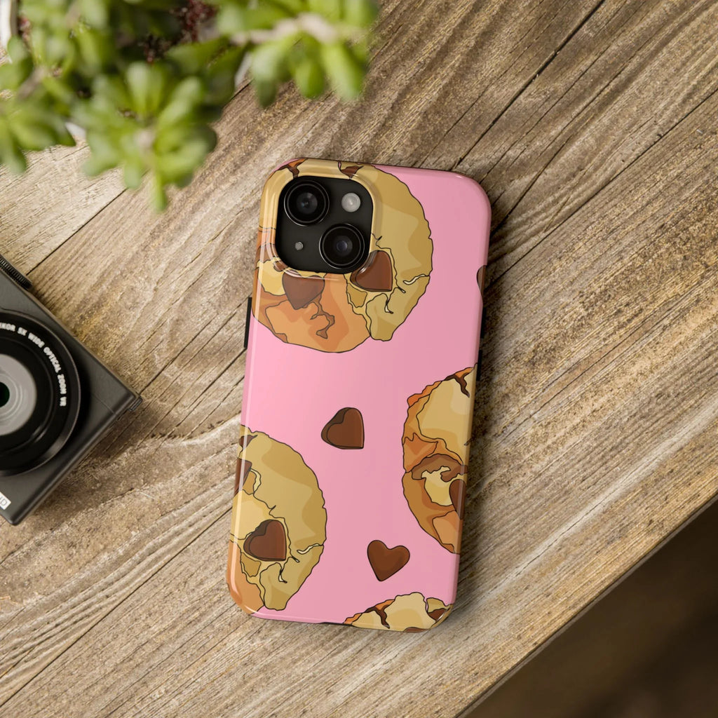 Chocolate Chip Cookies Phone Case (Apple & Android) - Pink Sweetheart