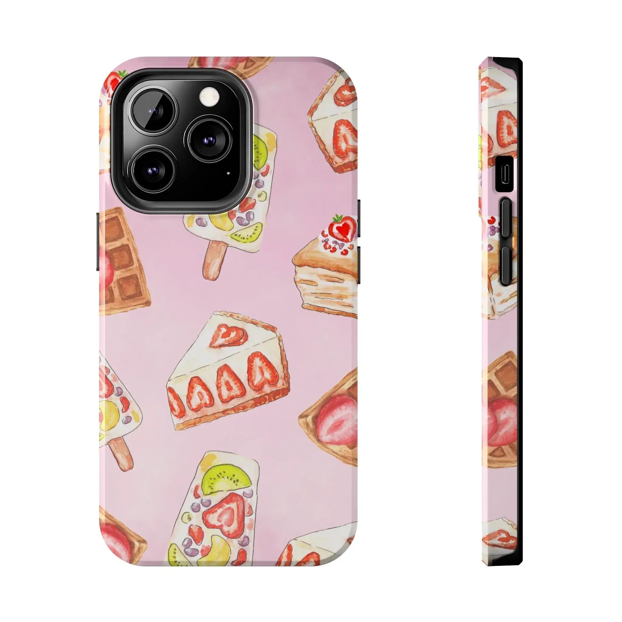 Tasty Pastry Treats Phone Case (Apple & Android) - Pink Sweetheart