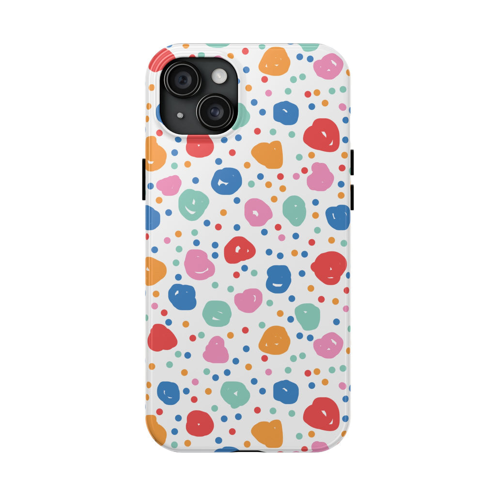 Seamless Hand Drawn Polka Phone Case (Apple & Android)