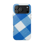 Classic Blue Gingham Phone Case (Apple & Android) - Pink Sweetheart