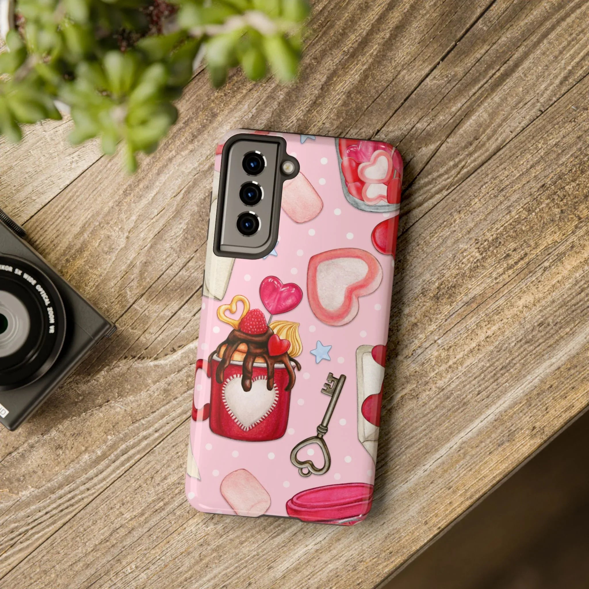 Goodies for My Sweetheart Phone Case (Apple & Android) - Pink Sweetheart