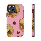 Chocolate Chip Cookies Phone Case (Apple & Android) - Pink Sweetheart