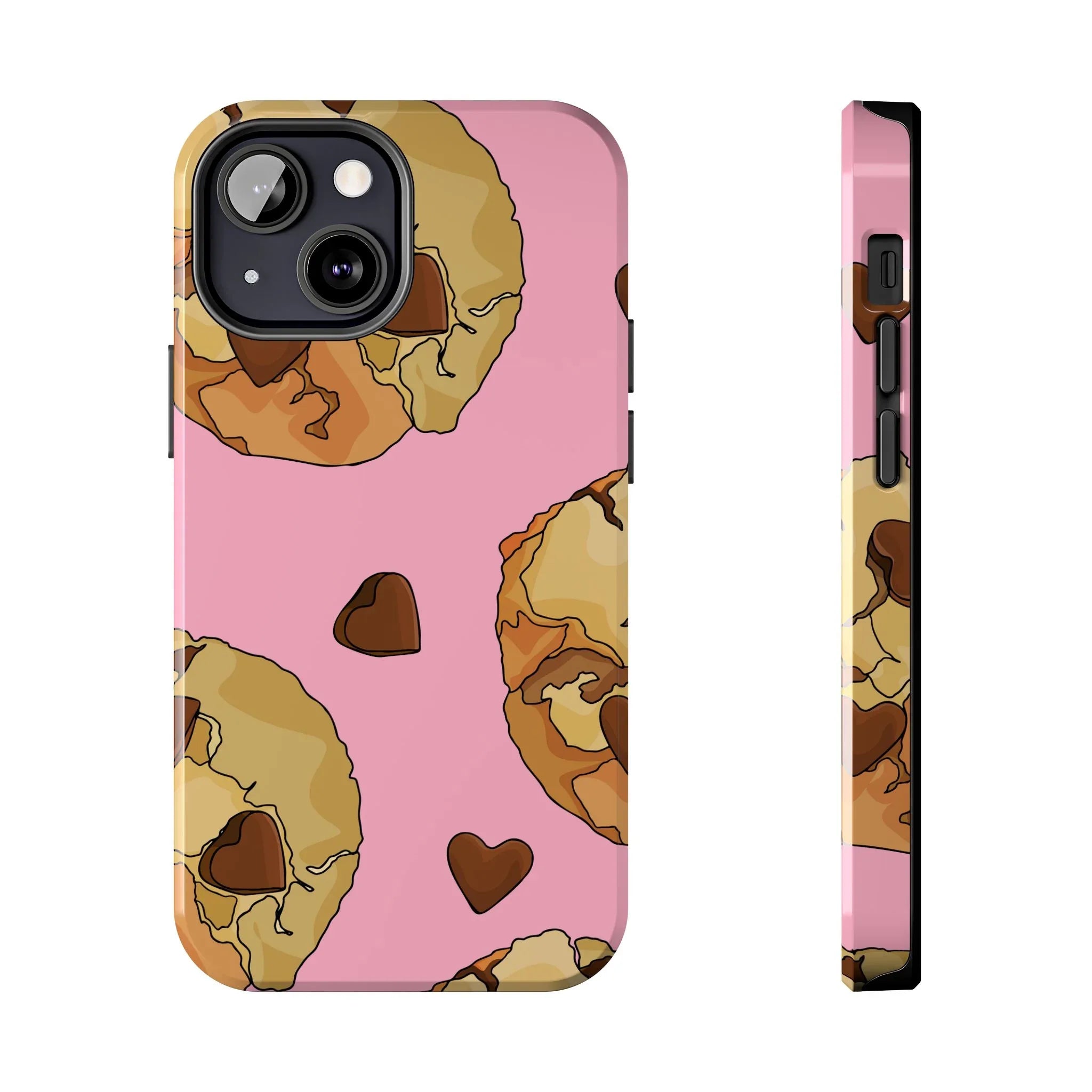 Chocolate Chip Cookies Phone Case (Apple & Android) - Pink Sweetheart