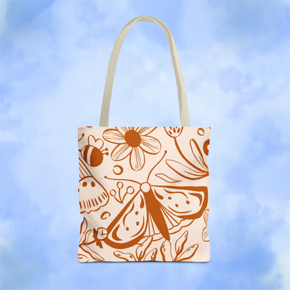 Autumn Butterfly Floral Tote Bag