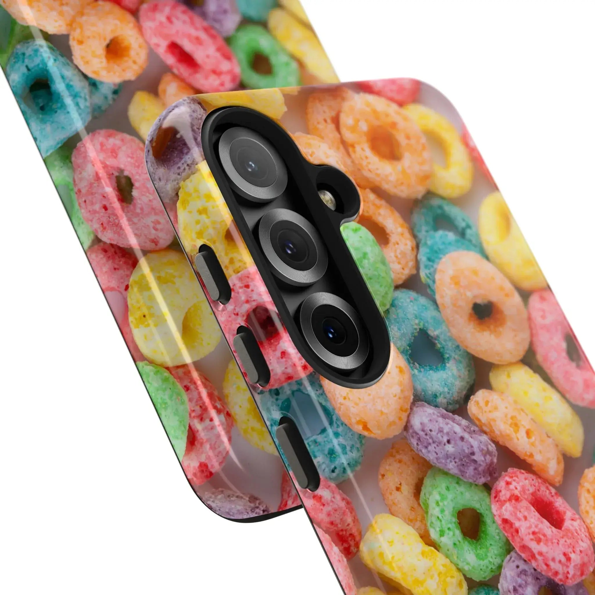 Morning Cereal Loops Phone Case (Apple & Android) - Pink Sweetheart