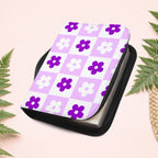 Checkered Orchid Floral Book Cover