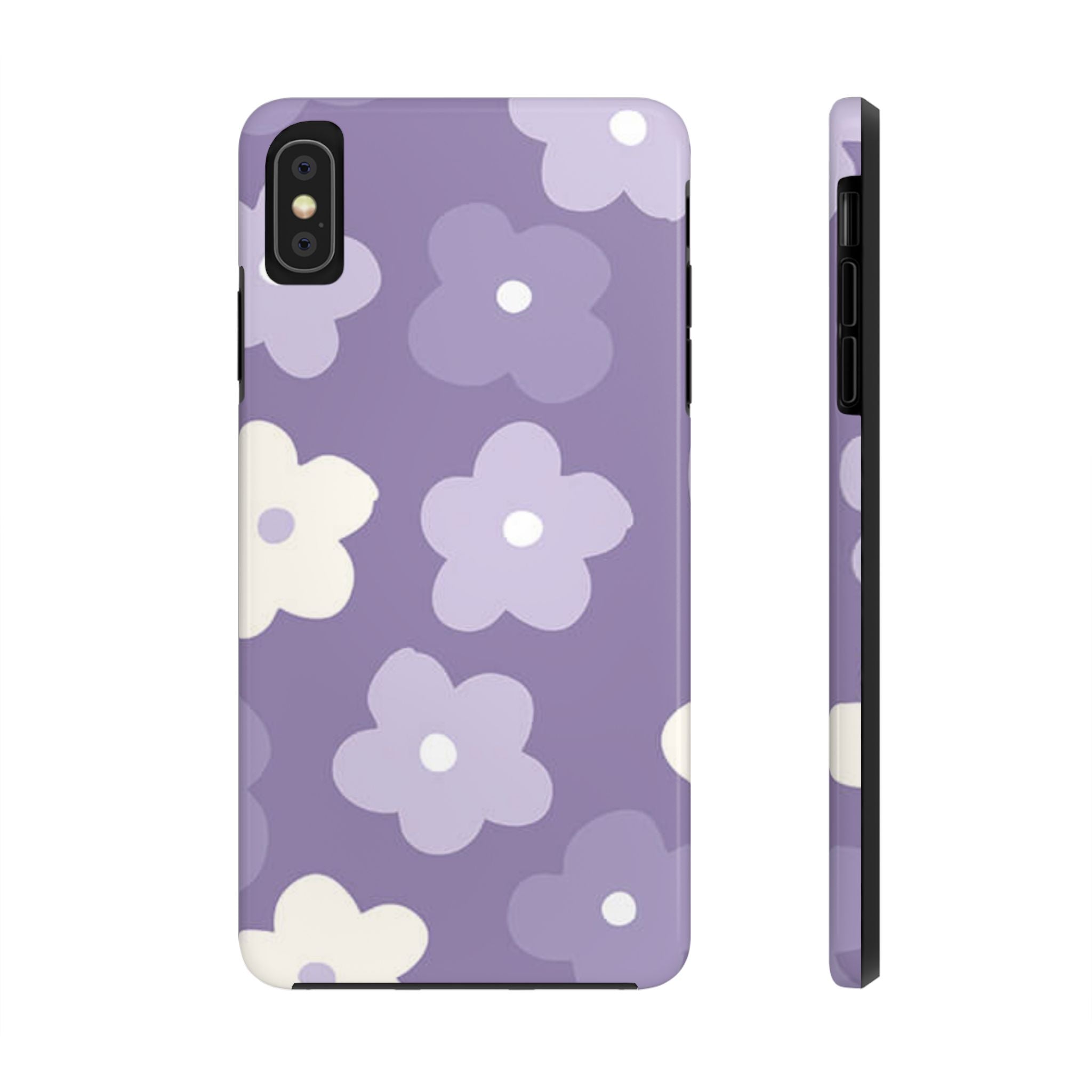 Pastel Purple Flowers Phone Case (Apple & Android)
