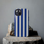 Blue & White Stripes Phone Case (Apple & Android)