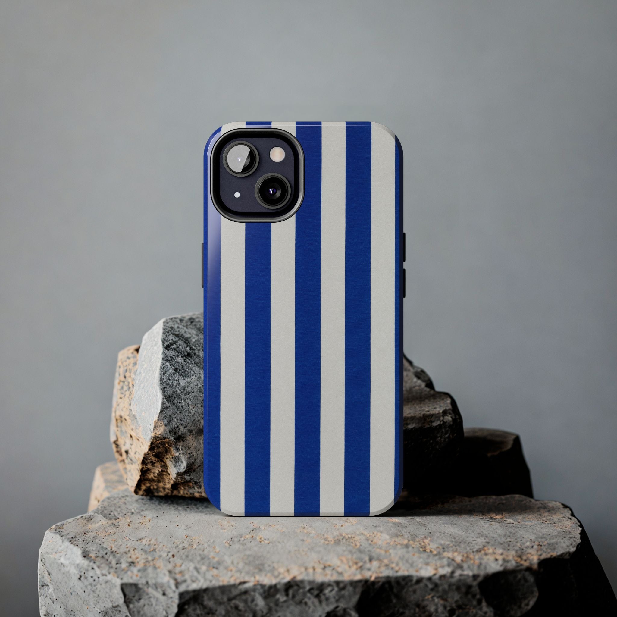 Blue & White Stripes Phone Case (Apple & Android)