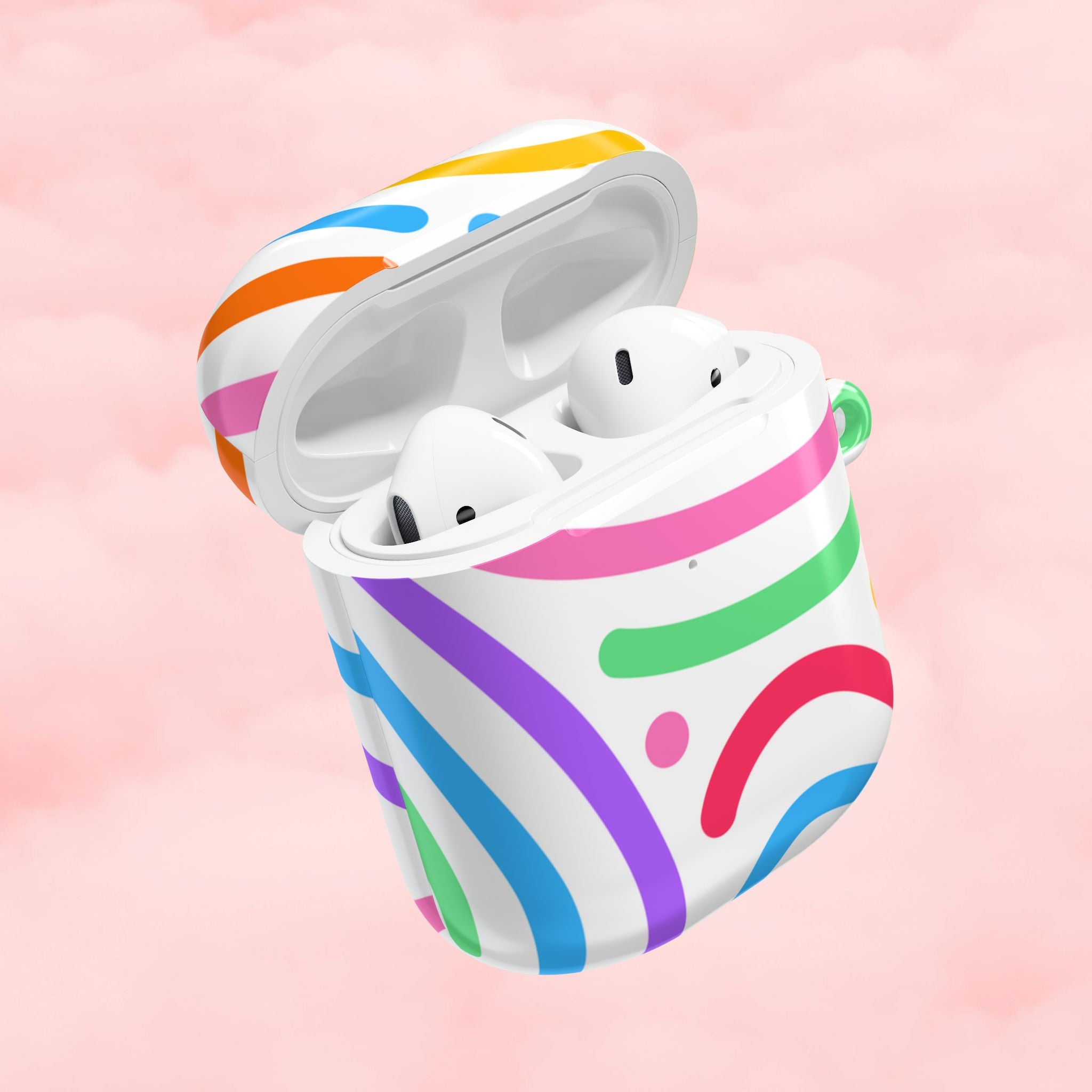 Vibrant Colorful Swirls AirPod Case