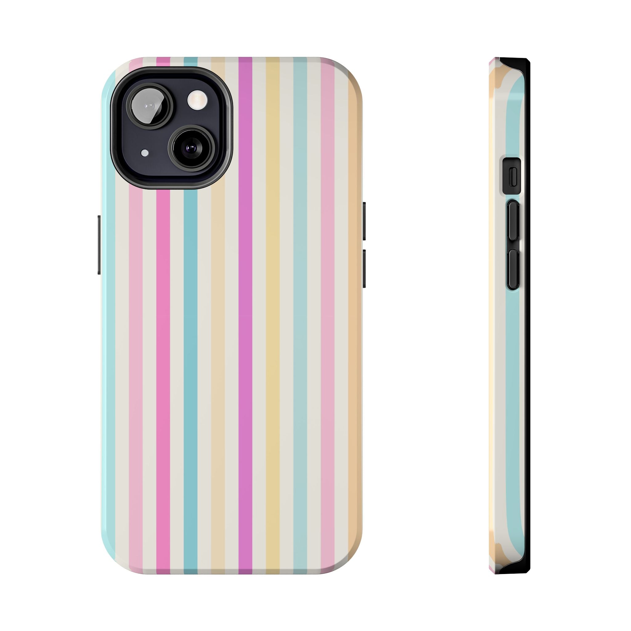 Pastel Candy Stripes Phone Cases (Apple & Android)