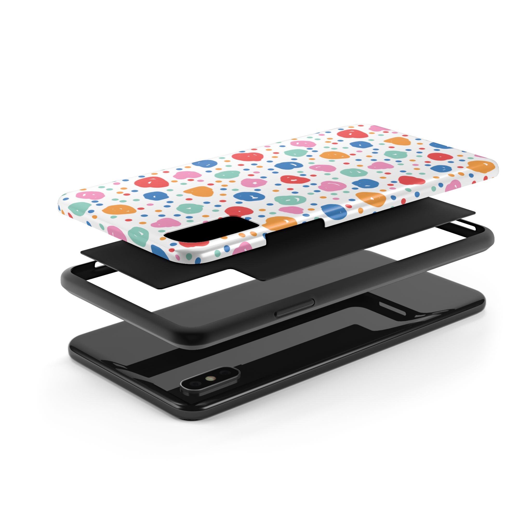 Seamless Hand Drawn Polka Phone Case (Apple & Android)