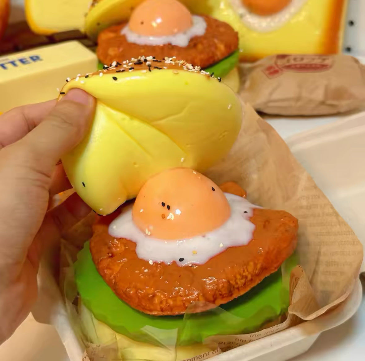 Stacked Burger Sandwich Squishy