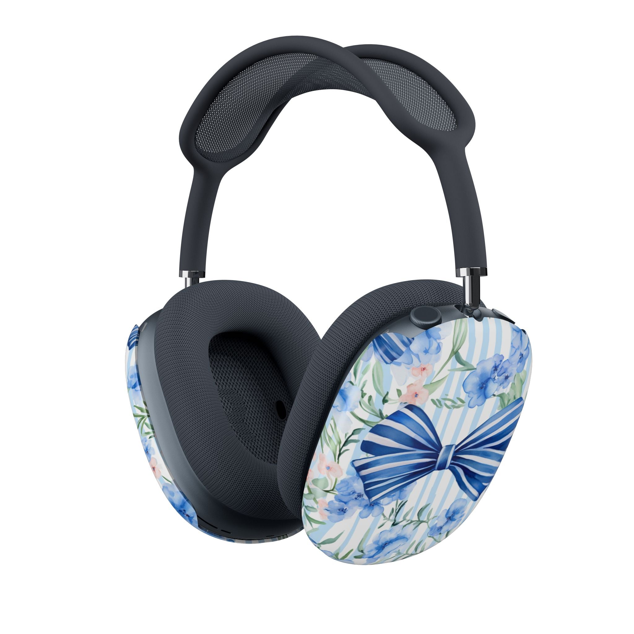 Floral Blue Bow AirPods Max Shell Case