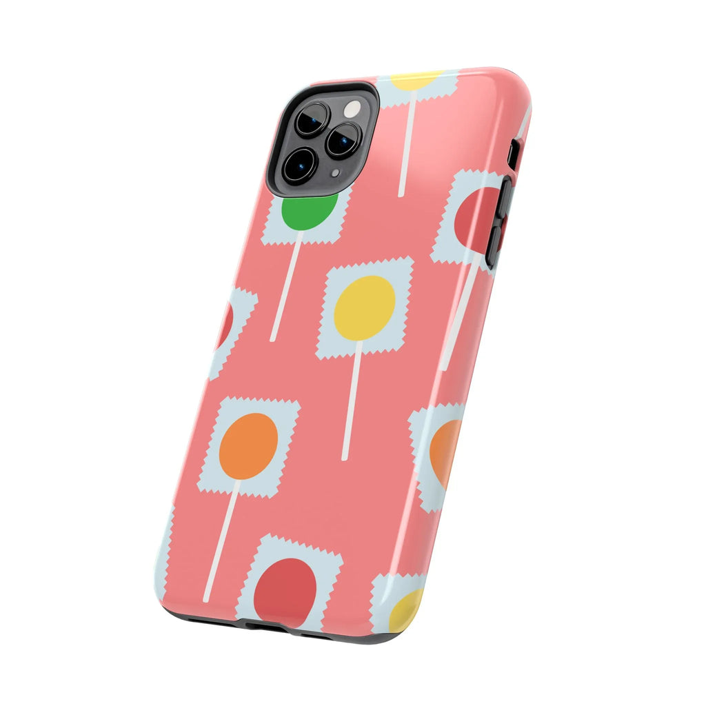 Lollipop Candy Phone Case (Apple & Android) - Pink Sweetheart