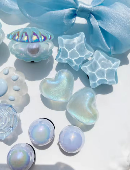 Blue Ocean Stardust Clog Charms Set
