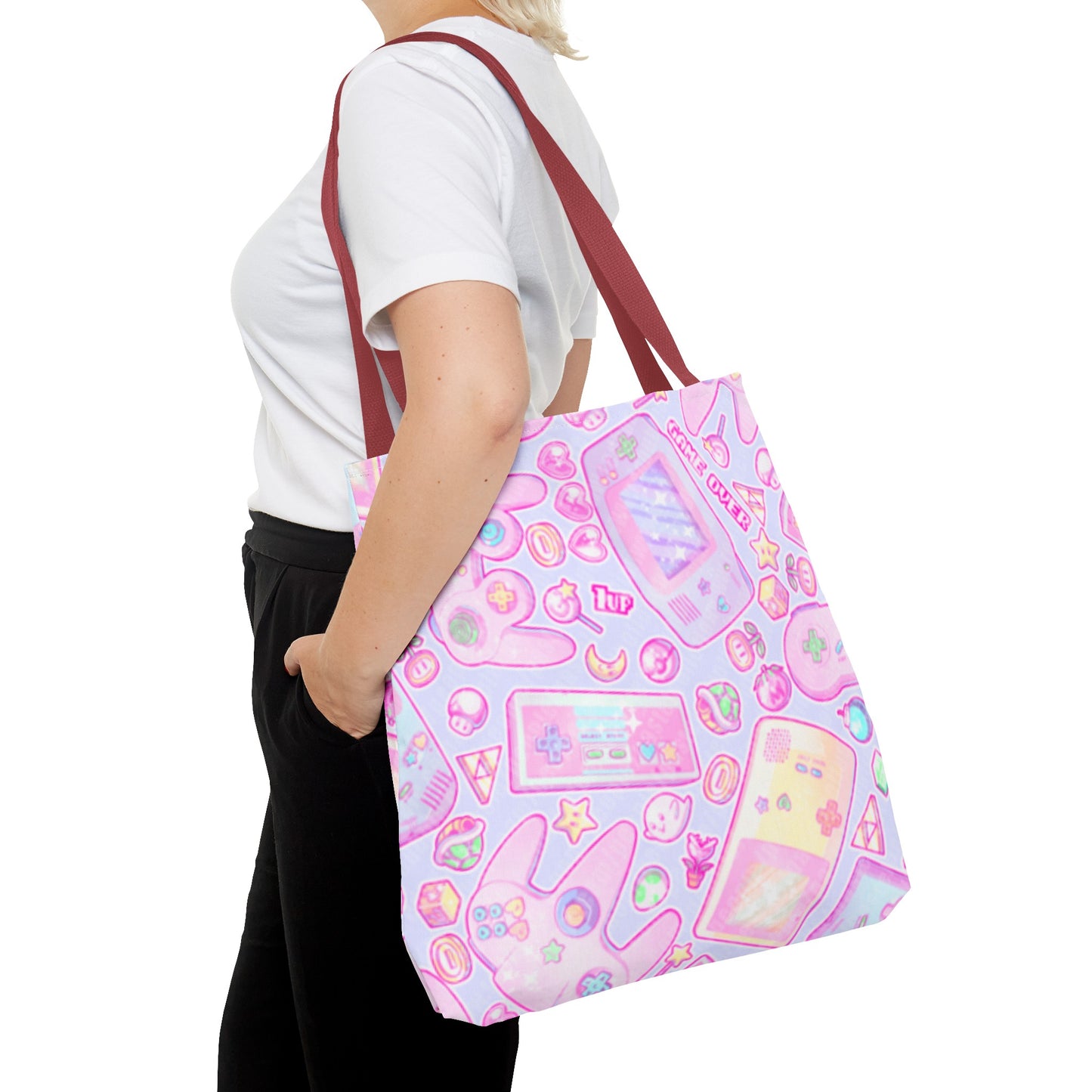 Pink Pastel Gamer Girl Tote Bag