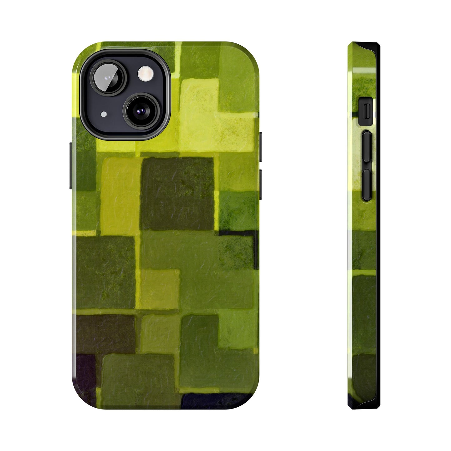 Chartreuse Patchwork Phone Case